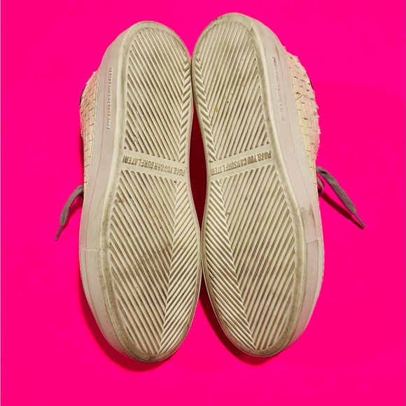 P448 Women’s Classic Thea Overload Low Top White Leather Sneakers Size 38 - Picture 7 of 9